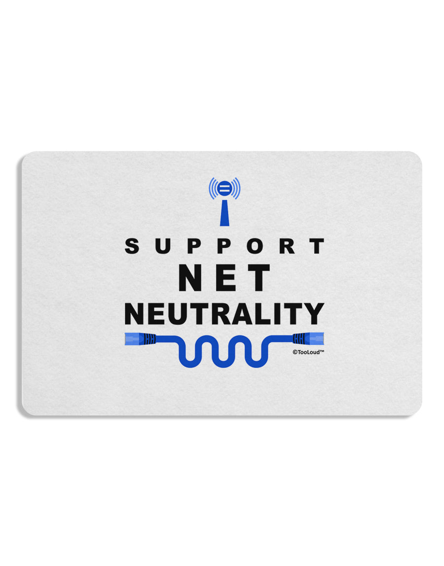 i Support Net Neutrality 12 x 18 Placemat Set of 4 Placemats-Placemat-TooLoud-White-Davson Sales