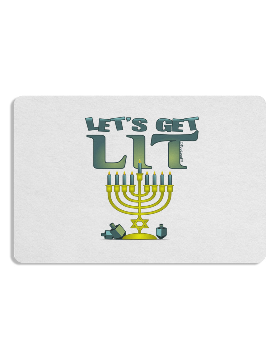 Let's Get Lit Menorah Placemat Set of 4 Placemats-Placemat-TooLoud-White-Davson Sales