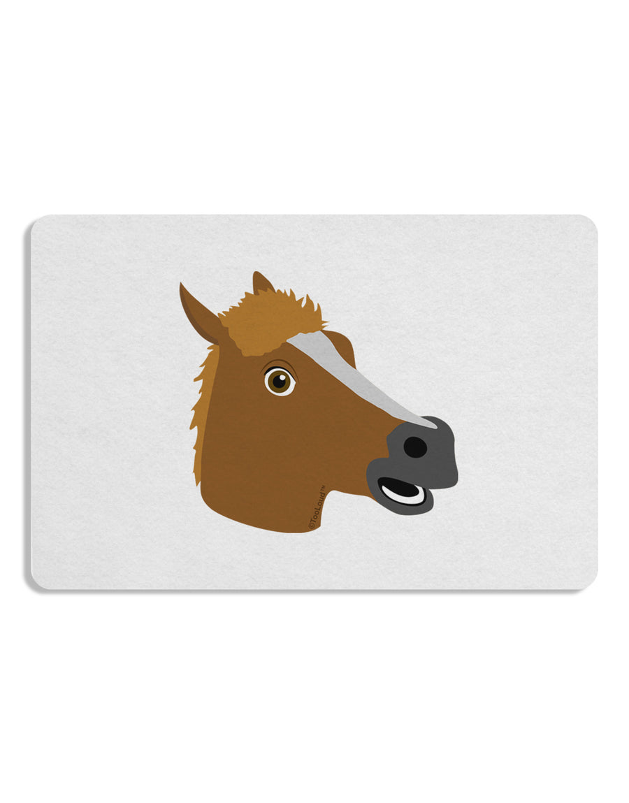 Silly Cartoon Horse Head Placemat Set of 4 Placemats-Placemat-TooLoud-White-Davson Sales