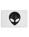 Extraterrestrial Face - Alien Distressed Placemat by TooLoud Set of 4 Placemats-Placemat-TooLoud-White-Davson Sales