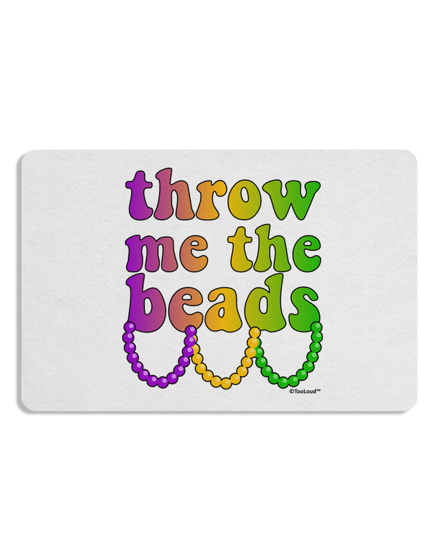 Throw Me The Beads - Mardi Gras Placemat by TooLoud Set of 4 Placemats-Placemat-TooLoud-White-Davson Sales