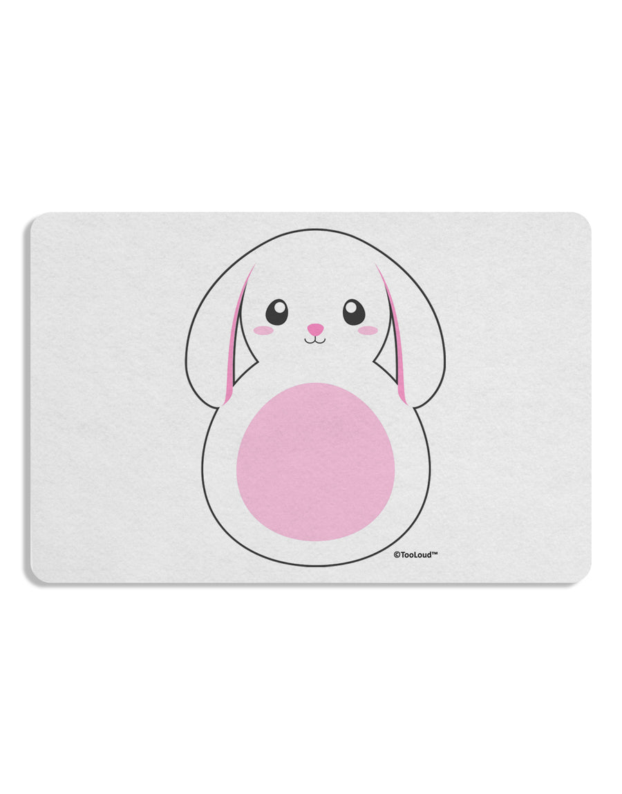 TooLoud Cute Bunny with Floppy Ears - Pink Placemat Set of 4 Placemats-Placemat-TooLoud-White-Davson Sales