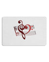 Heart Sheet Music Placemat Set of 4 Placemats-Placemat-TooLoud-White-Davson Sales