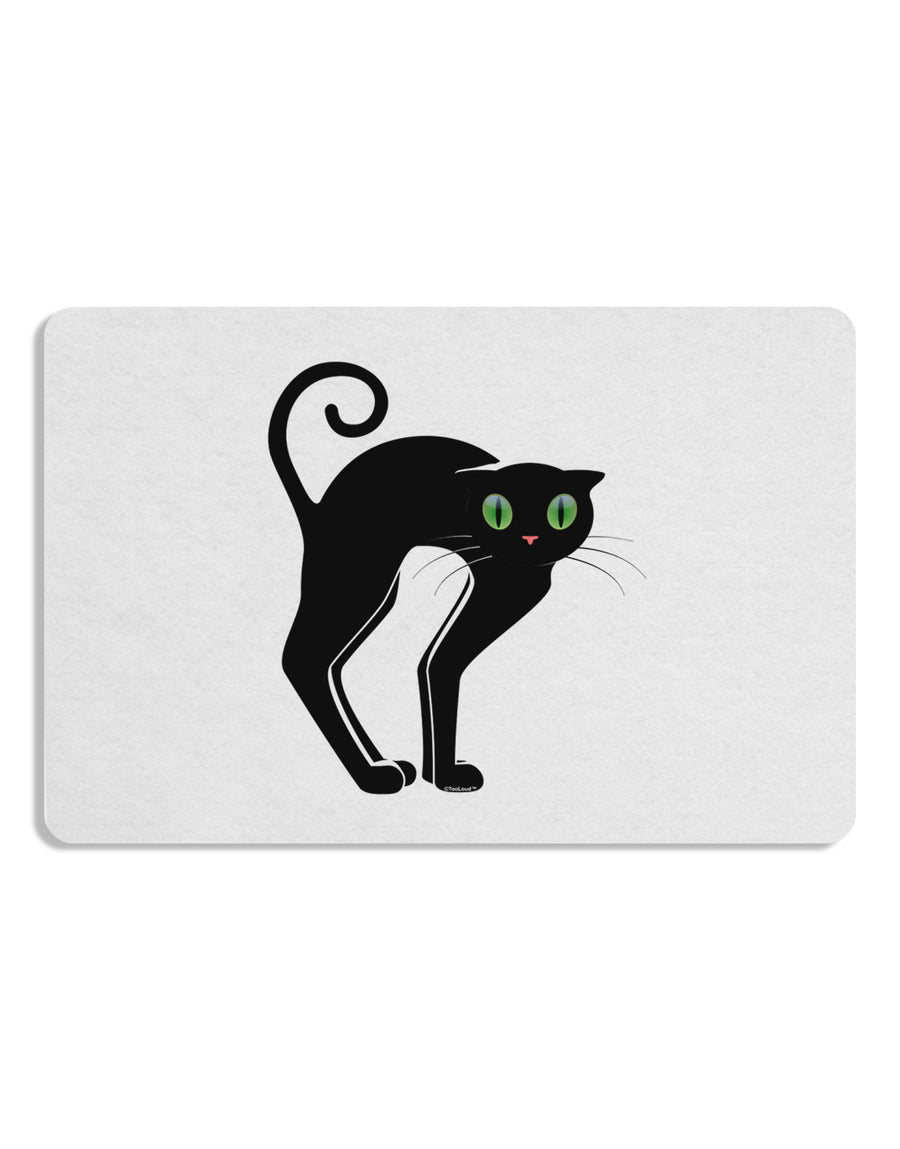 Cute Arched Black Cat Halloween 12 x 18 Placemat Set of 4 Placemats-Placemat-TooLoud-White-Davson Sales