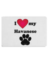 I Heart My Havanese Placemat by TooLoud Set of 4 Placemats-Placemat-TooLoud-White-Davson Sales