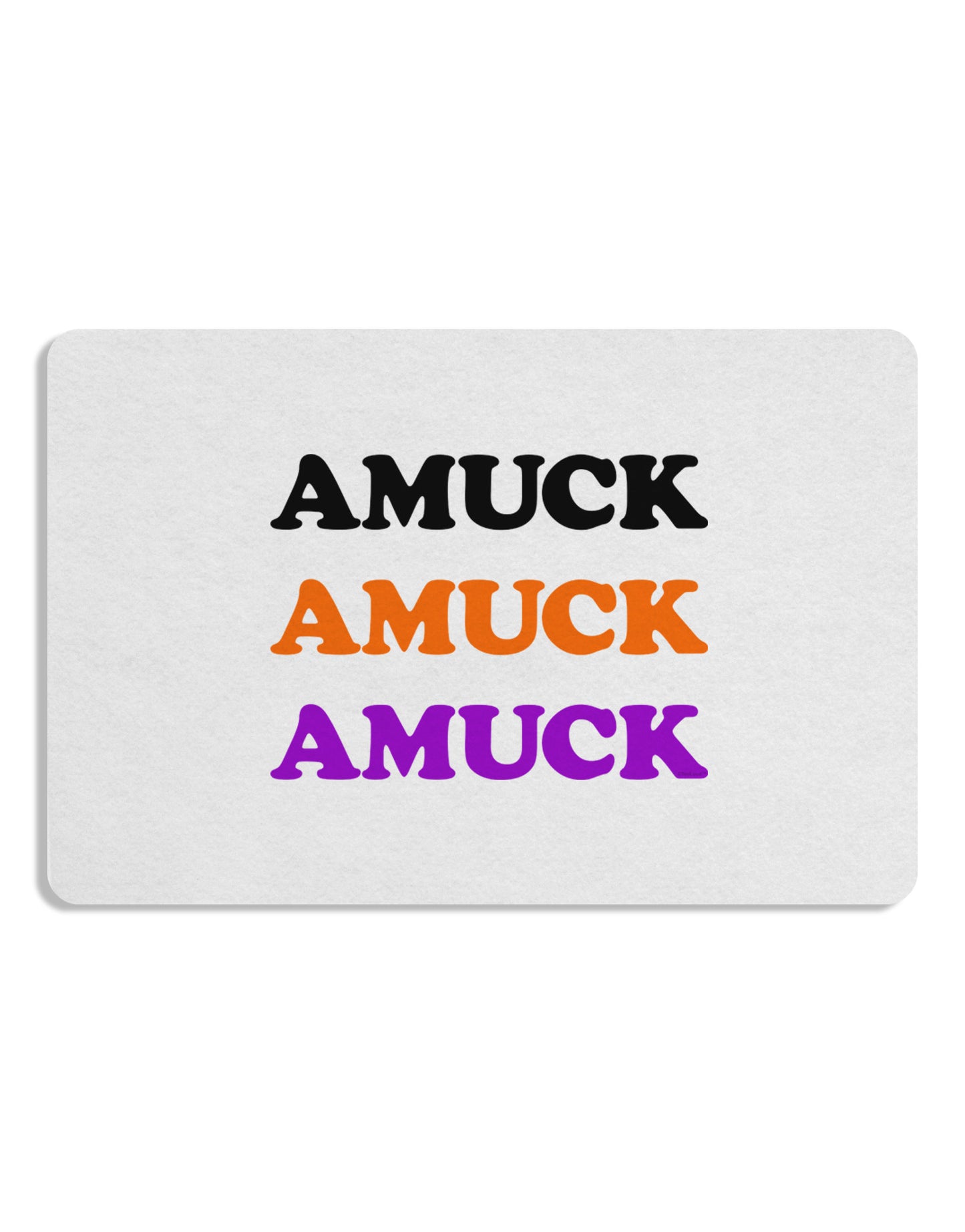 Amuck Amuck Amuck Halloween 12 x 18 Placemat Set of 4 Placemats-Placemat-TooLoud-White-Davson Sales