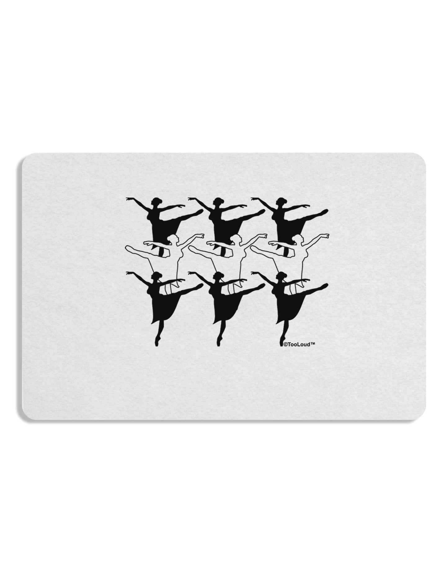 Nine Ladies Dancing Placemat Set of 4 Placemats-Placemat-TooLoud-White-Davson Sales