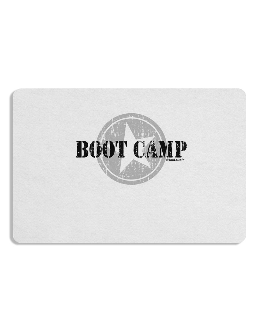 Boot Camp Distressed Text Placemat by TooLoud Set of 4 Placemats-Placemat-TooLoud-White-Davson Sales