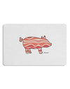 Bacon Pig Silhouette Placemat by TooLoud Set of 4 Placemats-Placemat-TooLoud-White-Davson Sales