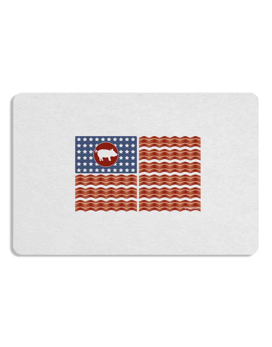 American Bacon Flag Placemat Set of 4 Placemats-Placemat-TooLoud-White-Davson Sales