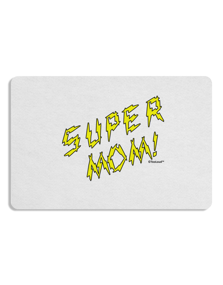 Super Mom - Lightening Bolt Design Placemat by TooLoud Set of 4 Placemats-Placemat-TooLoud-White-Davson Sales