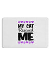 My Cat Rescued Me Placemat Set of 4 Placemats-Placemat-TooLoud-White-Davson Sales