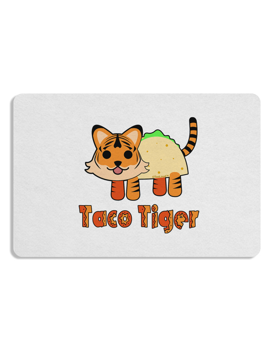 Cute Taco Tiger Text Placemat Set of 4 Placemats-Placemat-TooLoud-White-Davson Sales