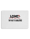 Love - Try Not To Breathe Placemat Set of 4 Placemats-Placemat-TooLoud-White-Davson Sales