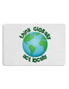 Think Globally Act Locally - Globe Placemat Set of 4 Placemats-Placemat-TooLoud-White-Davson Sales