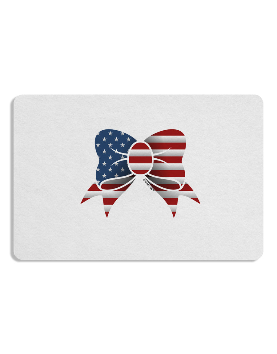 Patriotic Bow Placemat Set of 4 Placemats-Placemat-TooLoud-White-Davson Sales