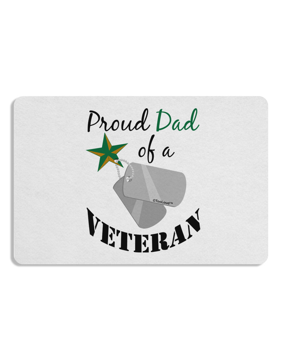 Dad of Veteran Placemat Set of 4 Placemats-Placemat-TooLoud-White-Davson Sales