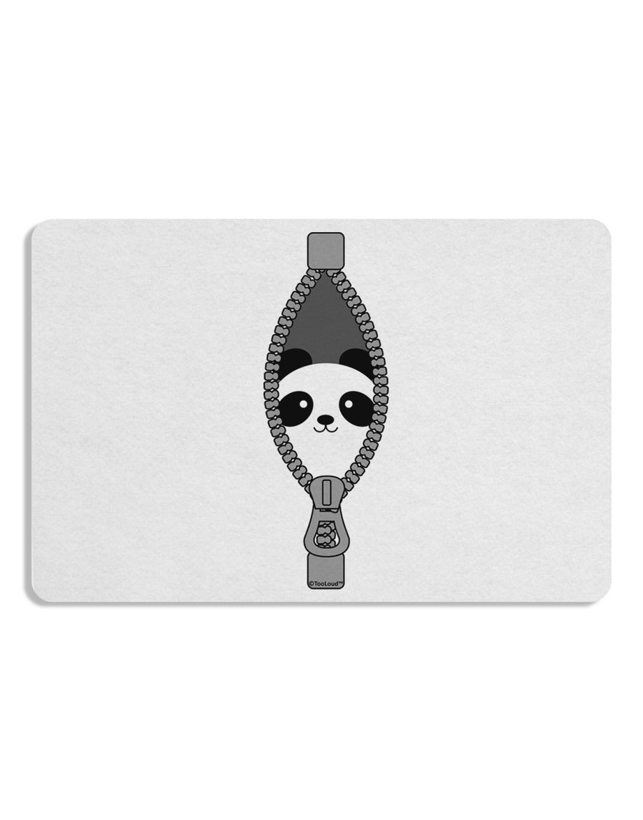 Funny Panda Peeking Out of Zipper Placemat by TooLoud Set of 4 Placemats-Placemat-TooLoud-White-Davson Sales