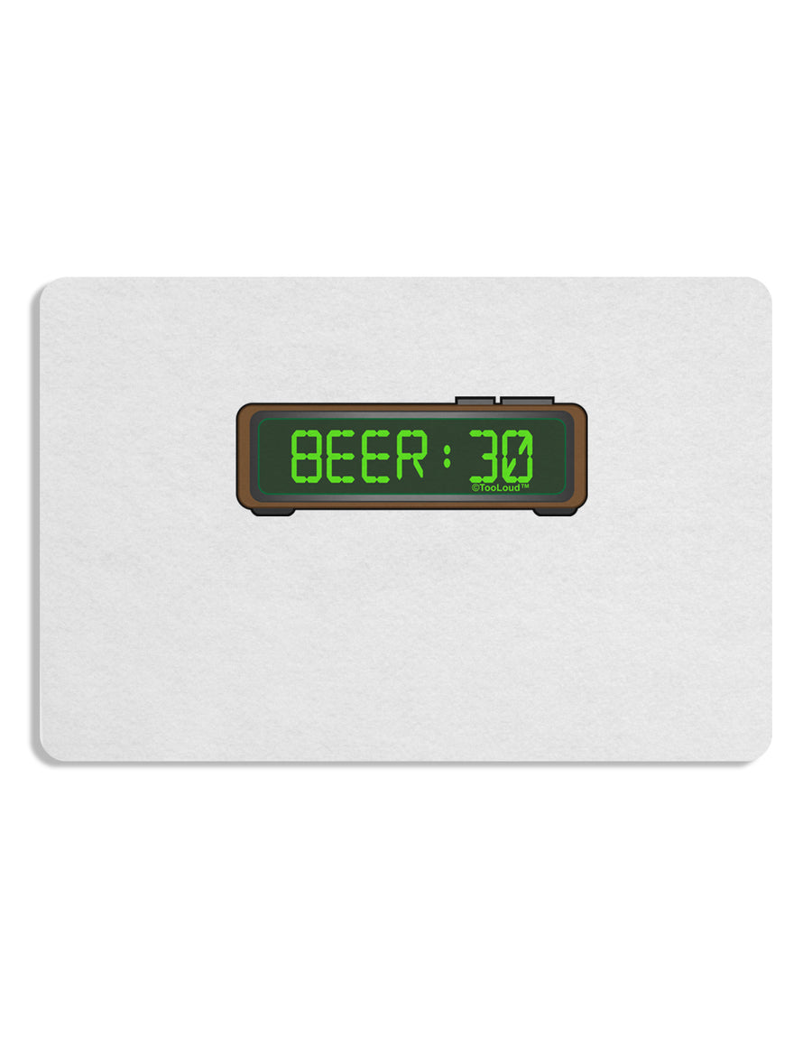 Beer 30 - Digital Clock Placemat by TooLoud Set of 4 Placemats-Placemat-TooLoud-White-Davson Sales