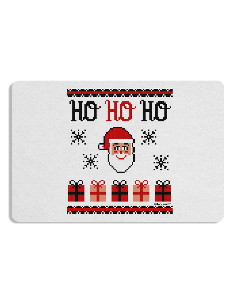 Ho Ho Ho Ugly Christmas Sweater Placemat Set of 4 Placemats-Placemat-TooLoud-White-Davson Sales