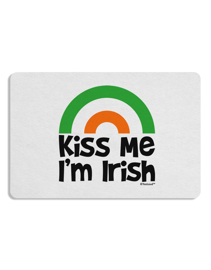 Irish Flag Rainbow - Kiss Me I'm Irish Placemat by TooLoud Set of 4 Placemats-Placemat-TooLoud-White-Davson Sales