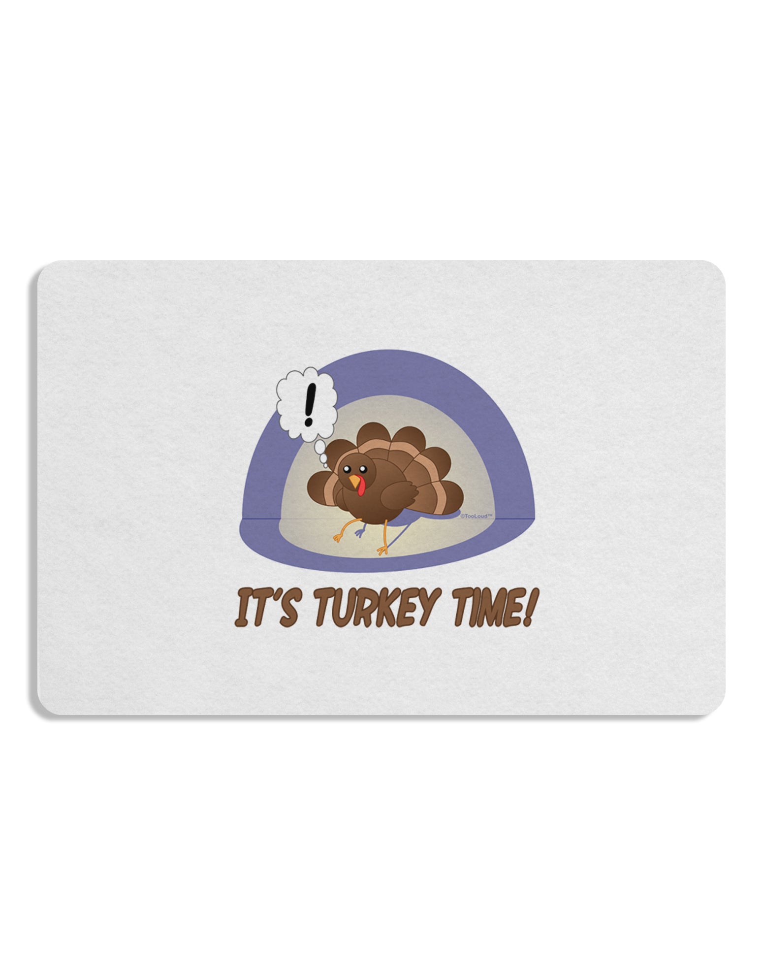 Escaping Turkey - Turkey Time Funny 12 x 18 Placemat Set of 4 Placemats-Placemat-TooLoud-White-Davson Sales