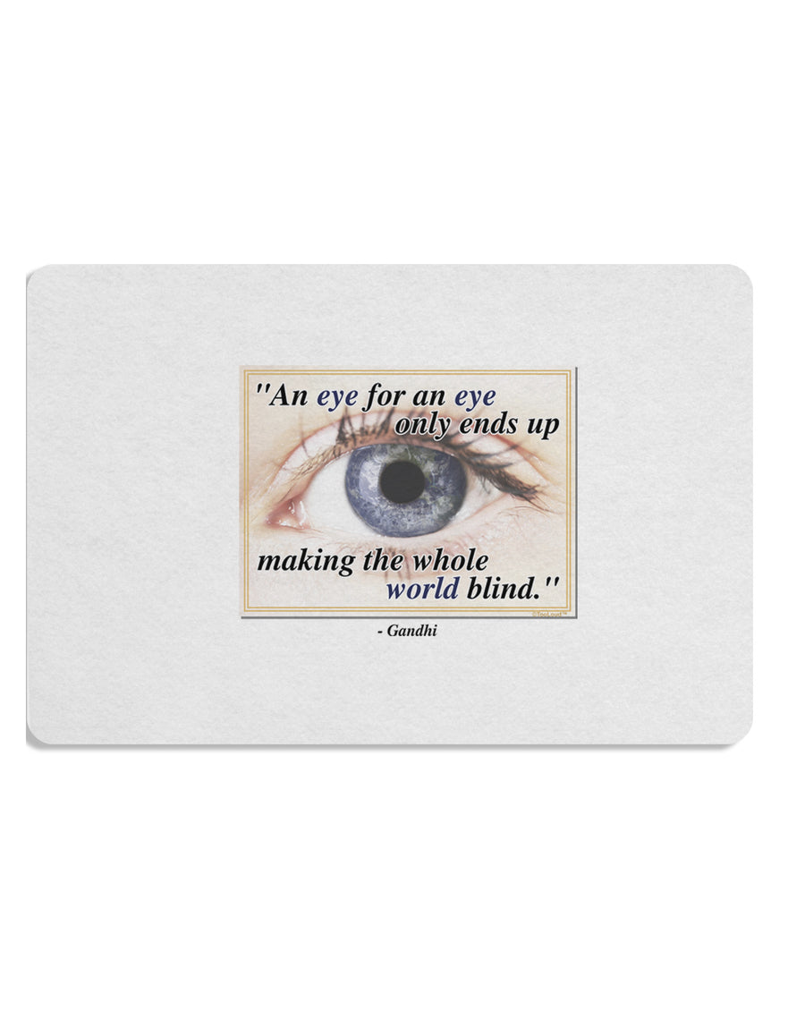 Eye For An Eye Gandhi Placemat by TooLoud Set of 4 Placemats-Placemat-TooLoud-White-Davson Sales