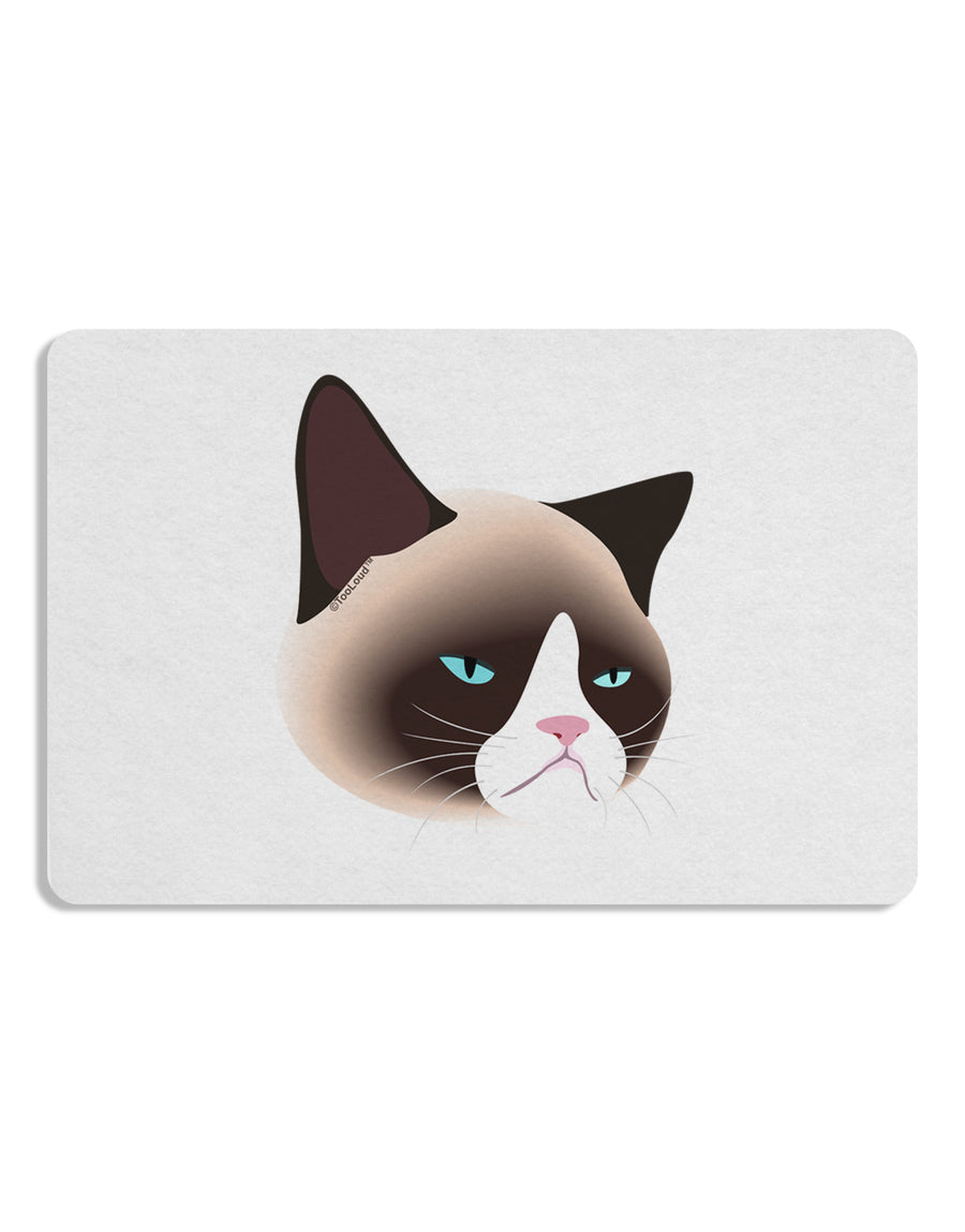 Cute Disgruntled Siamese Cat Placemat Set of 4 Placemats-Placemat-TooLoud-White-Davson Sales