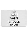 Keep Calm and Shovel Snow 12 x 18 Placemat Set of 4 Placemats-Placemat-TooLoud-White-Davson Sales