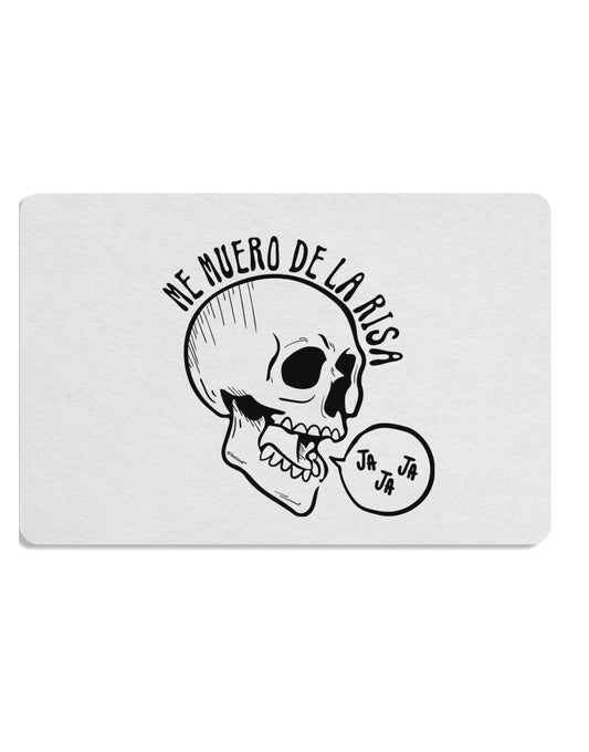 TooLoud Me Muero De La Risa Skull Placemat Set of 4 Placemats Multi-pack-Placemat-TooLoud-Davson Sales