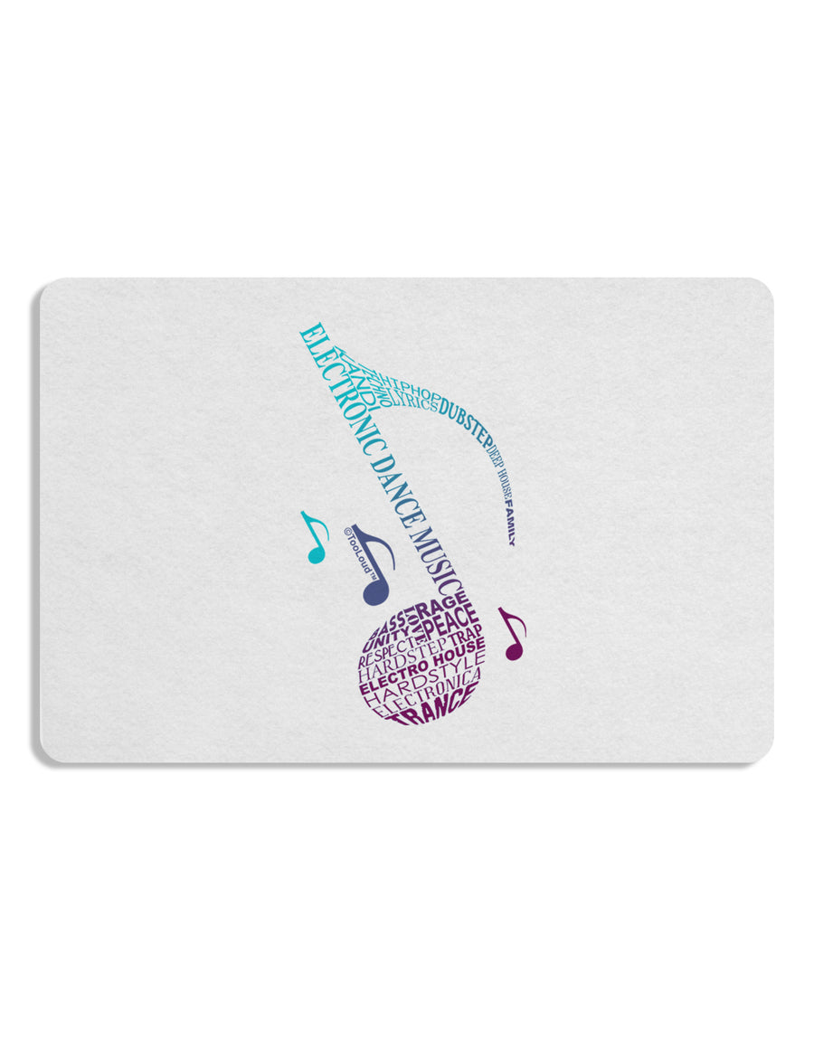 Music Note Typography Placemat Set of 4 Placemats-Placemat-TooLoud-White-Davson Sales