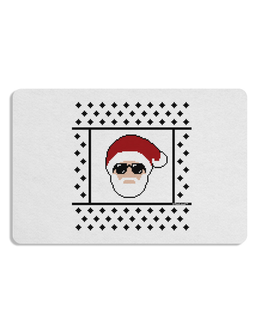 Cool Santa Christmas Sweater Placemat Set of 4 Placemats-Placemat-TooLoud-White-Davson Sales