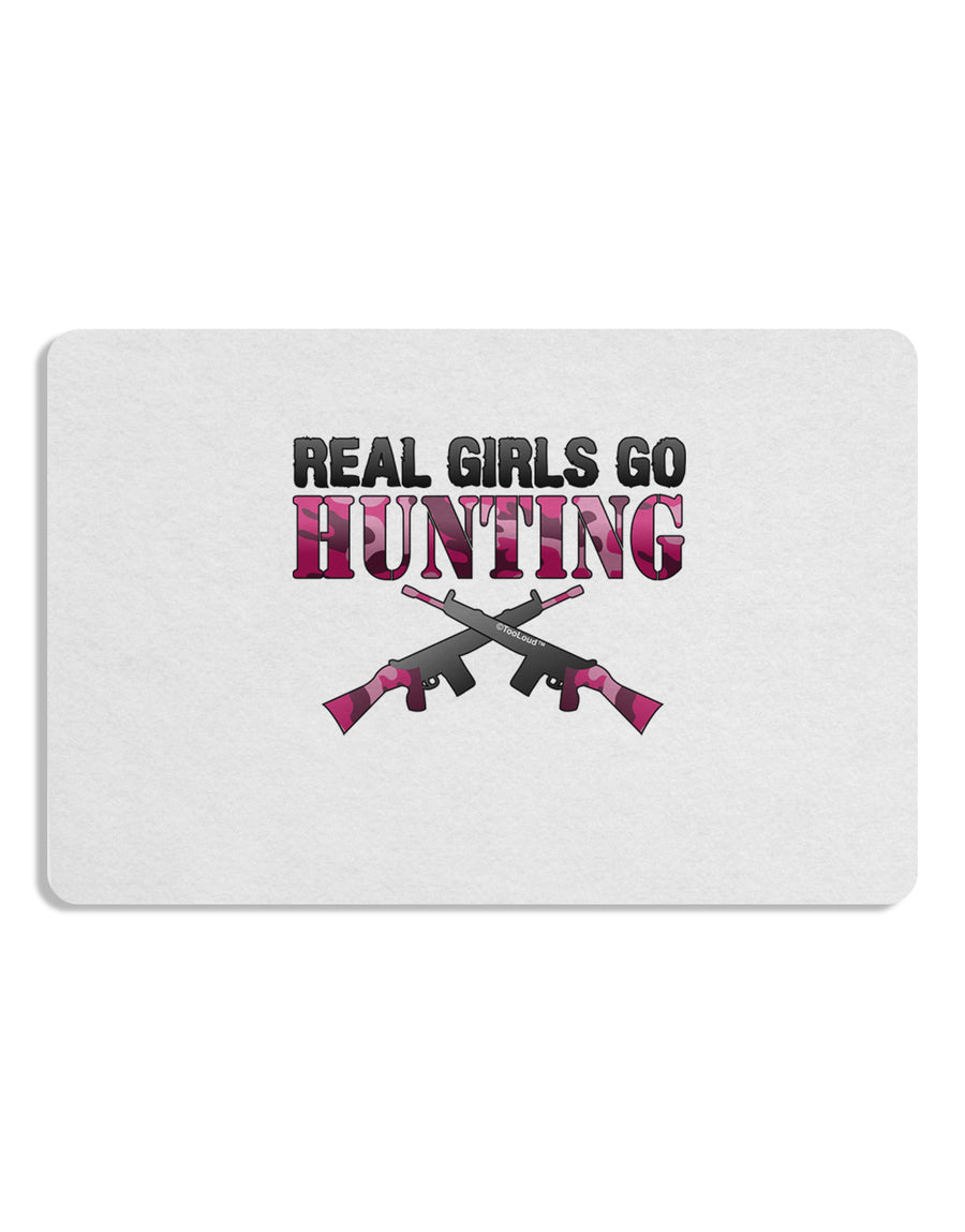 Real Girls Go Hunting Placemat Set of 4 Placemats-Placemat-TooLoud-White-Davson Sales