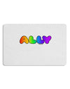 LGBT Ally Rainbow Text Placemat by TooLoud Set of 4 Placemats-Placemat-TooLoud-White-Davson Sales