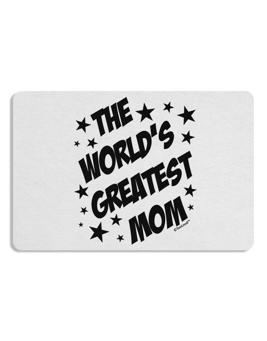 The World's Greatest Mom - Superhero Style Placemat by TooLoud Set of 4 Placemats-Placemat-TooLoud-White-Davson Sales