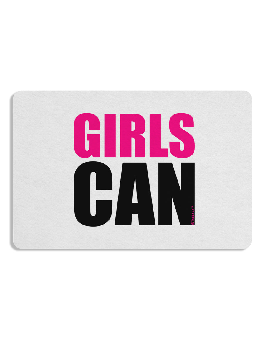 Girls Can Placemat by TooLoud Set of 4 Placemats-Placemat-TooLoud-White-Davson Sales