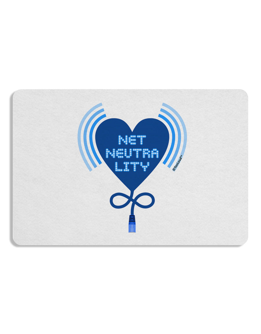 Heart Net Neutrality 12 x 18 Placemat Set of 4 Placemats-Placemat-TooLoud-White-Davson Sales