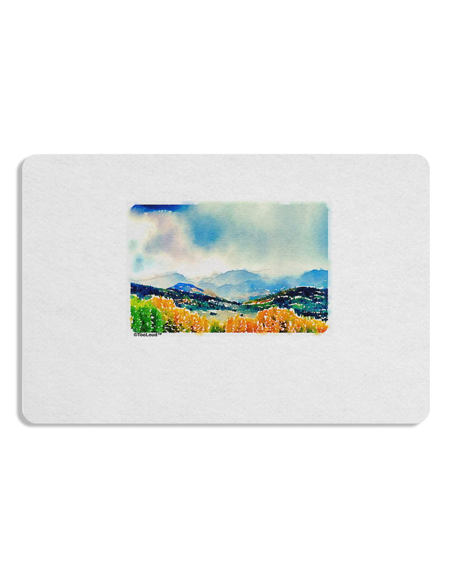 Colorado Mountain Scene Placemat Set of 4 Placemats-Placemat-TooLoud-White-Davson Sales