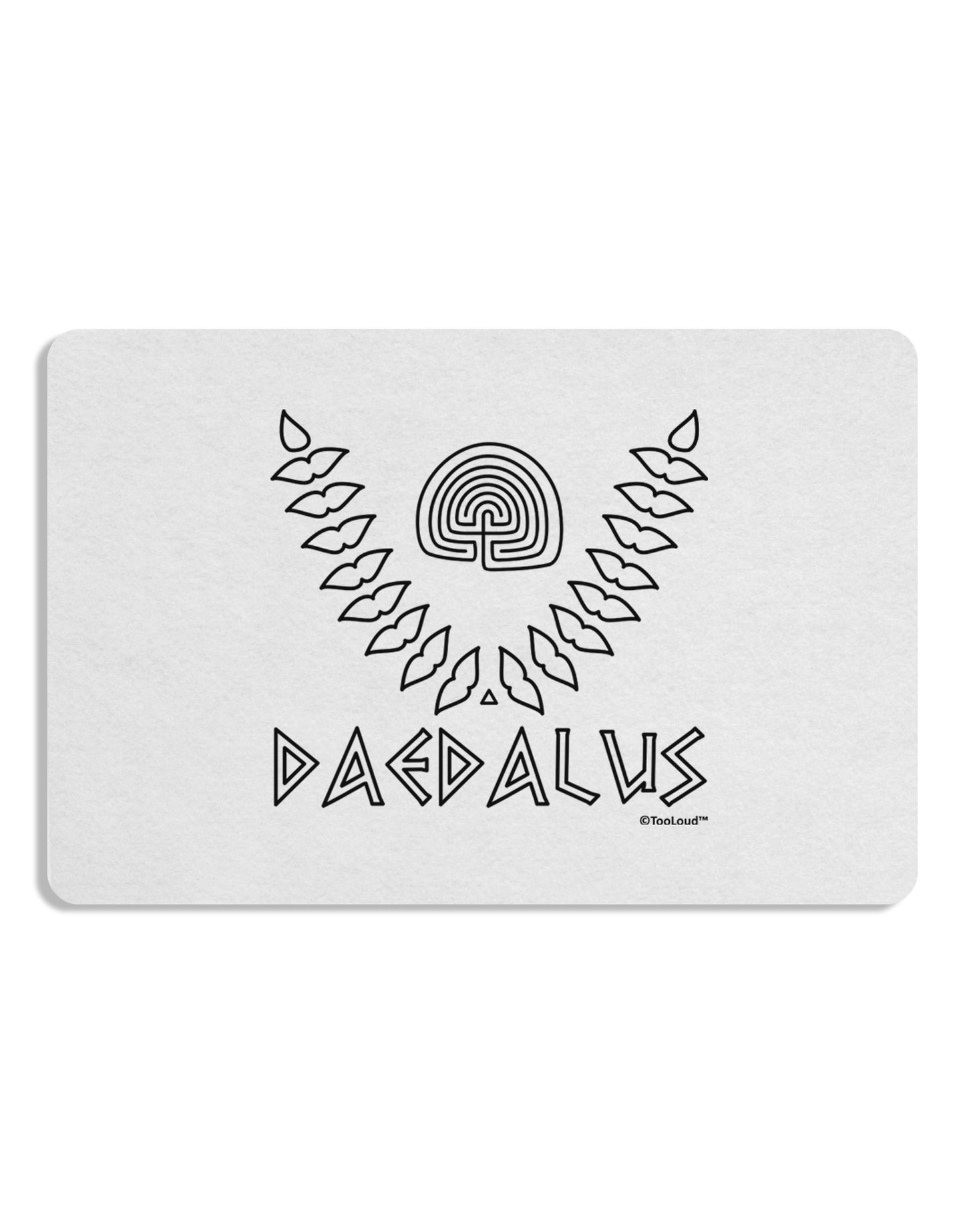 Labyrinth - Daedalus - Greek Mythology 12 x 18 Placemat by TooLoud Set of 4 Placemats-Placemat-TooLoud-White-Davson Sales
