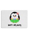 Happy Huladays Holiday Penguin - Christmas 12 x 18 Placemat Set of 4 Placemats-Placemat-TooLoud-White-Davson Sales