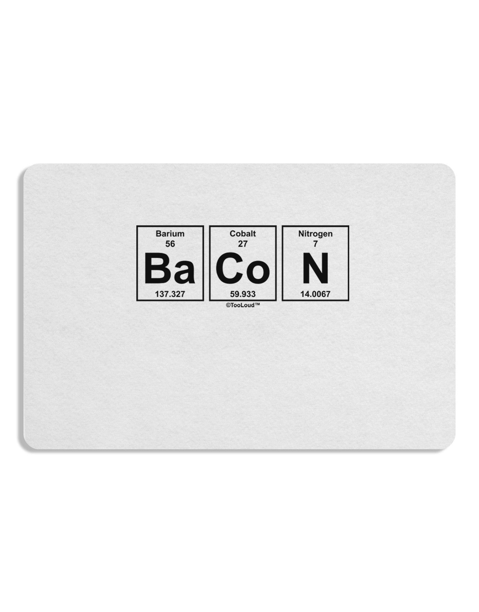 Bacon Periodic Table of Elements Placemat by TooLoud Set of 4 Placemats-Placemat-TooLoud-White-Davson Sales