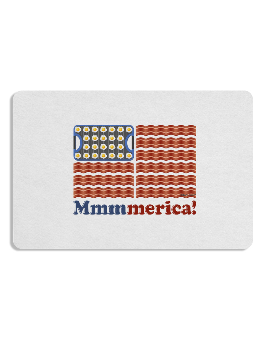 American Breakfast Flag - Bacon and Eggs - Mmmmerica Placemat Set of 4 Placemats-Placemat-TooLoud-White-Davson Sales