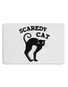 Cute Scaredy Cat Black Cat Halloween 12 x 18 Placemat Set of 4 Placemats-Placemat-TooLoud-White-Davson Sales