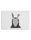 Scary Buny Face Watercolor Placemat Set of 4 Placemats-Placemat-TooLoud-White-Davson Sales