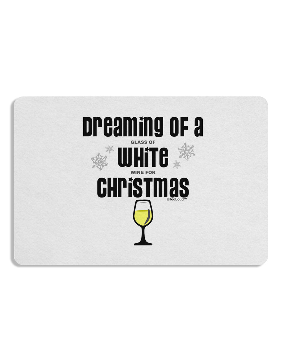 White Wine For Christmas Placemat Set of 4 Placemats-Placemat-TooLoud-White-Davson Sales