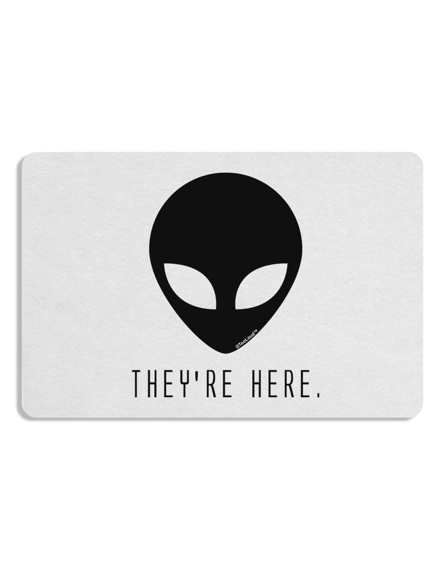 Alien They Are Here Placemat Set of 4 Placemats-Placemat-TooLoud-White-Davson Sales