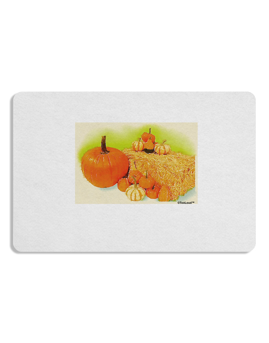 Fall Pumpkin Scene Placemat Set of 4 Placemats-Placemat-TooLoud-White-Davson Sales