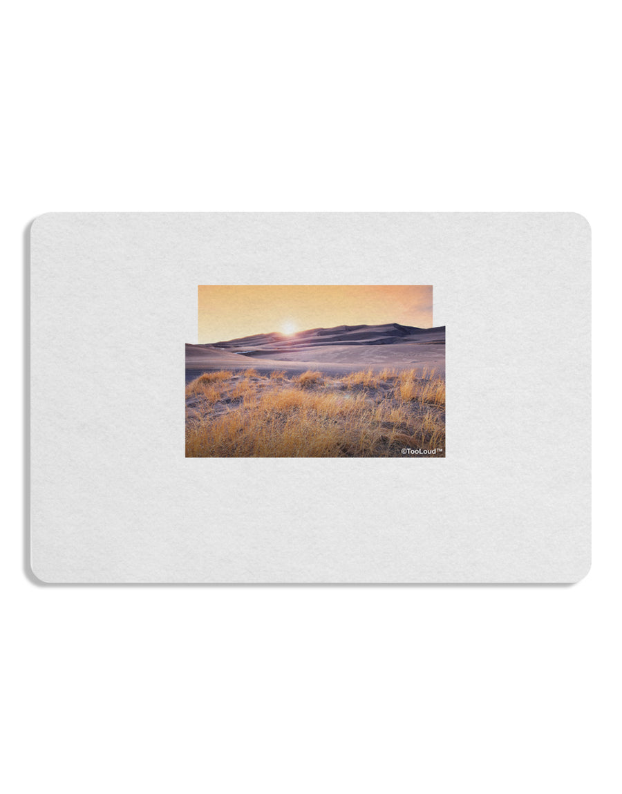 Colorado Sand Dunes Cutout Placemat Set of 4 Placemats-Placemat-TooLoud-White-Davson Sales