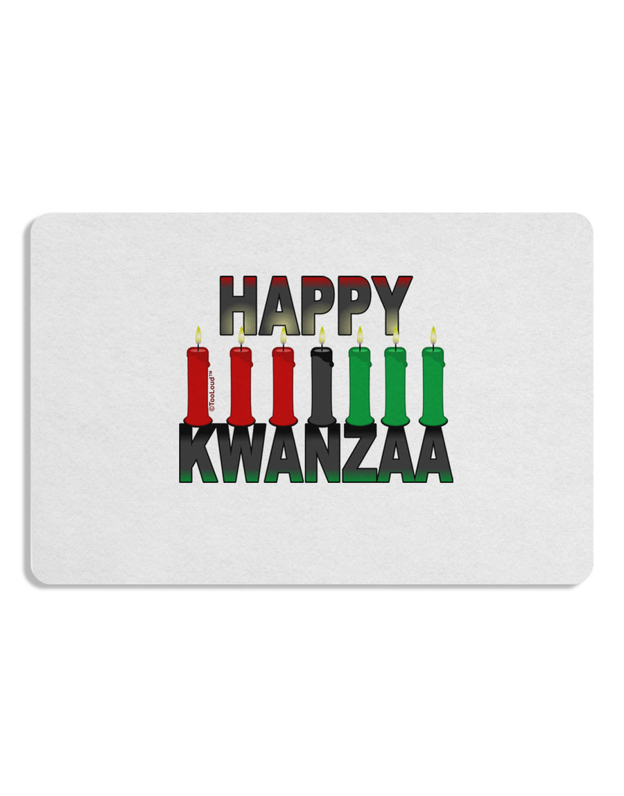 Happy Kwanzaa Candles Placemat Set of 4 Placemats-Placemat-TooLoud-White-Davson Sales