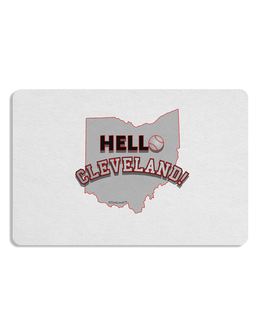 Hello Cleveland Placemat Set of 4 Placemats-Placemat-TooLoud-White-Davson Sales